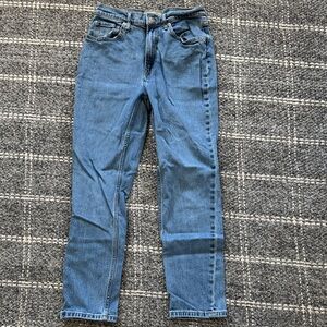 Everlane The Original Cheeky Slim Leg Jeans in Classic Blue size 28R